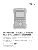 FS Fotr Series Handheld Optical Time Domain Reflectometer Mode d'emploi