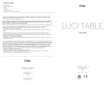 Pablo Luci Table and Floor Mode d'emploi
