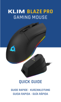 KLIM Blaze Pro Rechargeable Wireless Gaming Mouse Mode d'emploi