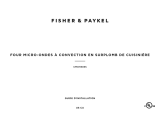 Fisher & Paykel CMOH-30SS-2Y 30 Inch Over the Range Microwave Oven Mode d'emploi