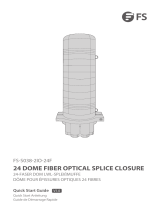 FS -S038-2IO-24F 24 Dome Fiber Optical Splice Closure Mode d'emploi