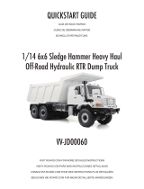 RC4WD 1/14 6×6 Sledge Hammer Heavy Haul Off-Road Hydraulic RTR Dump Truck Mode d'emploi