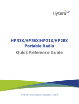 Hytera HP31X Portable Radio Mode d'emploi