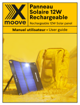 X-Moove Rechargeable 12W Solar panel Mode d'emploi