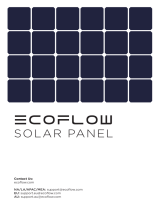 EcoFlow Delta Solar Panel Mode d'emploi