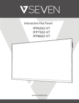 V7 IFP6502- Interactive Flat Panel 65 Inch 4K TV Mode d'emploi