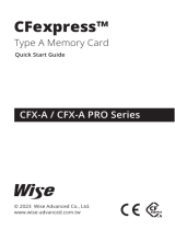 Wise CFX-A Series CFexpress Type A Memory Card Mode d'emploi