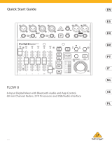 FLOW 8 8 Input Digital Mixer Mode d'emploi