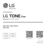 LG Tone Free Bluetooth Stereo Headset Manuel utilisateur