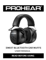 PROHEAR M037 Bluetooth Ear Muffs Manuel utilisateur