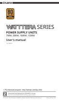 ZALMAN Watttera Series 700W Power Supply Units Manuel utilisateur
