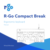 R-Go RGOCOUSWDBL Compact Break Ergonomic Keyboard Manuel utilisateur