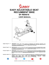 SUNNY Health Fitness SF-RB4616 Manuel utilisateur