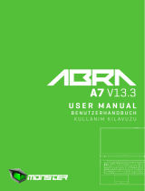 Monster A7 V13.3 Abra 3″ Gaming Laptop Manuel utilisateur