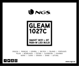 NGS GLEAM 1027C SMART WIFI BT-RGB-W LED BULB Manuel utilisateur