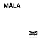 IKEA Mala Manuel utilisateur