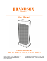Brandson 303124 Ceramic Fan Heater Manuel utilisateur