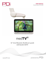 PDi P16TV-GA-C MedTV16 16-Inch Arm-Mounted Healthcare-Grade LED Backlit HDTV Manuel utilisateur