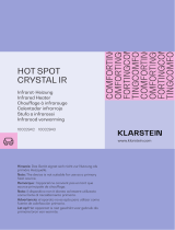 Klarstein 10032942 HOT SPOT CRYSTAL IR Infrared Heater Manuel utilisateur