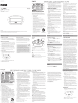 RCA RCD20 Manuel utilisateur