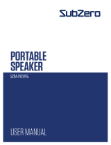 Sub-Zero SZPA-P12-P15 Portable Speaker Manuel utilisateur