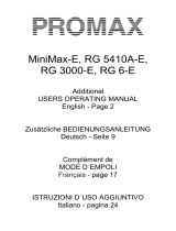 Promax RG 5410A-E Manuel utilisateur