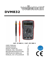 Velleman DVM832 Manuel utilisateur