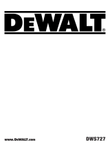 DeWalt DWS727 Manuel utilisateur