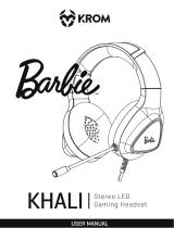 KROM Barbie KHALI Stereo LED Gaming Headset Manuel utilisateur