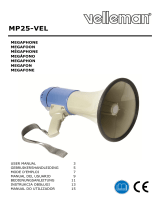 Velleman MP25-VEL MEGAPHONE Manuel utilisateur
