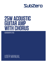Sub-Zero SZACOUSTIC-25C 25W Acoustic Guitar AMP Manuel utilisateur
