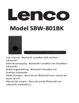 Lenco SBW-801BK Manuel utilisateur