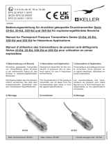 Keller 23-Ed Series Flameproof Pressure Transmitters Manuel utilisateur