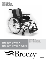 Breezy P19180 Style X Ultra Rigid Wheelchair Manuel utilisateur