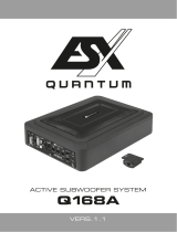 Quantum Q168A Active Subwoofer ESX Manuel utilisateur