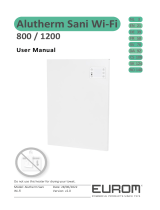 Eurom 800, 1200 Alutherm Sani WiFi Manuel utilisateur