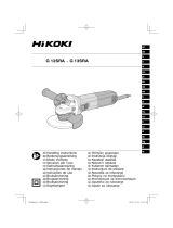 Hikoki G-12SRA light and compact small angle grinder Manuel utilisateur