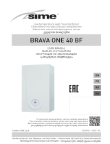 Sime Brava One 40 BF Low Temperature Wall Mounted Boiler Manuel utilisateur