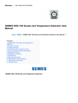 SEMES SSD-100 Smoke and Temperature Detection Manuel utilisateur