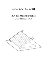 EcoFlow 28 Inch Tilt Mount Bracket Manuel utilisateur
