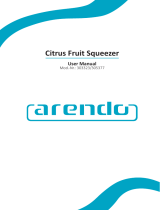 Arendo 303323 Citrus Fruit Squeezer Manuel utilisateur