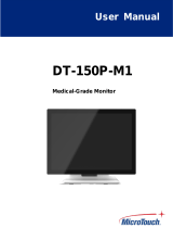 MicroTouch DT-150P-M1 Medical-Grade Monitor Manuel utilisateur