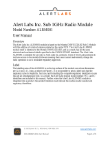 Alert Labs ALARM001 Sub 1GHz Radio Module Manuel utilisateur