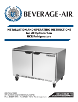 Beverage-Air Beverage-Air 809-173a Hydrocarbon UCR Refrigerators Manuel utilisateur