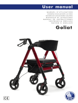 Vermeiren Goliat Sturdy Foldable Rollator Walker up to 200 KG Manuel utilisateur