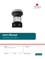 Triax TWB 40 Manuel utilisateur