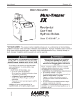 Laars Mini-Therm JX Residential Gas-Fired Hydronic Boilers Manuel utilisateur