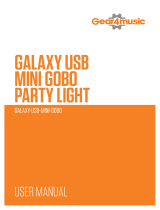 Gear4music MINI-GOBO GALAXY USB PARTY LIGHT Manuel utilisateur