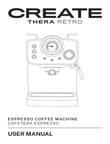 Create Thera Retro Espresso Coffee Machine Manuel utilisateur