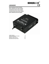 HQ Power HQ-POWER LEDA03C DMX Controller Output LED Power and Control Unit Manuel utilisateur
